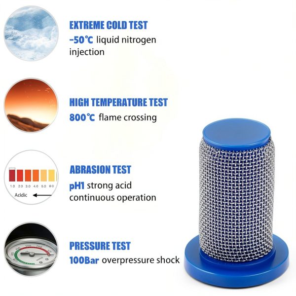 GYUTONG Sprayer Nozzle Strainers Plastic 50 Mesh 6 Pack Blue-6