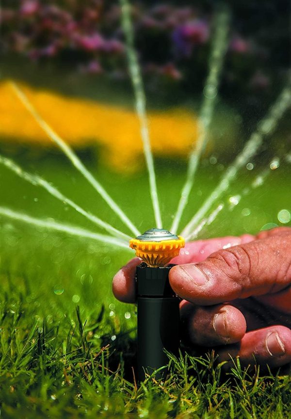 Rain Bird Adjustable Nozzle Stainless Steel Lawn Sprinkler-4