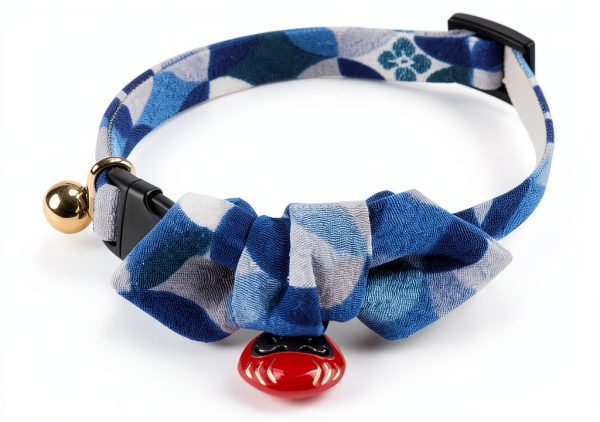 Cat Collar Charms by MOON-X USA Inc. Kimono Print Adjustable-1