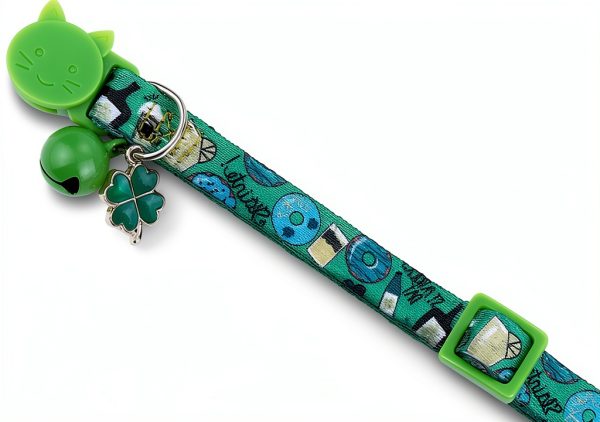 Upaw Irish Cat Collar Charms Adjustable Breakaway-1