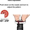 Rain Bird Adjustable Nozzle Stainless Steel Lawn Sprinkler-3