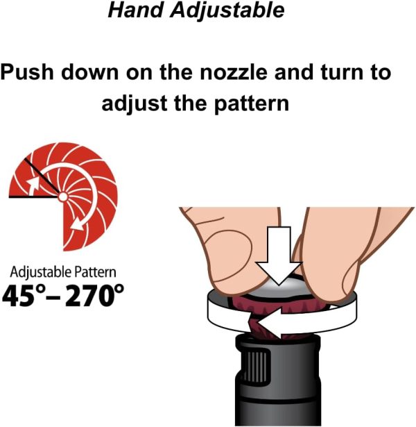 Rain Bird Adjustable Nozzle Stainless Steel Lawn Sprinkler-3