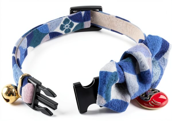 Cat Collar Charms by MOON-X USA Inc. Kimono Print Adjustable-6