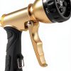 Arxive Metal Garden Hose Nozzle 7 Spray Settings Black-0
