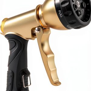 Arxive Metal Garden Hose Nozzle 7 Spray Settings Black-0