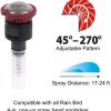 Rain Bird Adjustable Nozzle Stainless Steel Lawn Sprinkler-1