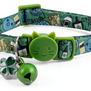 Upaw Irish Cat Collar Charms Adjustable Breakaway-0