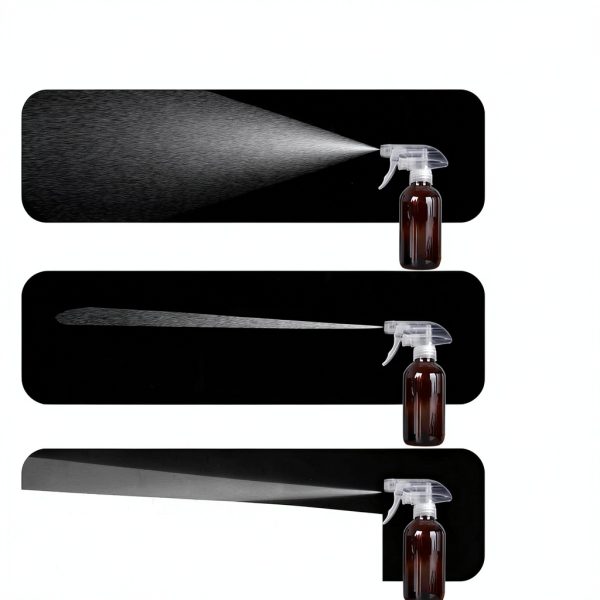 Yiranhom Spray Nozzle 3-in-1 Patterns Clear Plastic 4-Pack-3