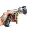 Arxive Metal Garden Hose Nozzle 7 Spray Settings Black-4