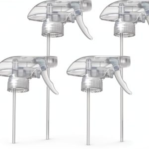 Yiranhom Spray Nozzle 3-in-1 Patterns Clear Plastic 4-Pack-0