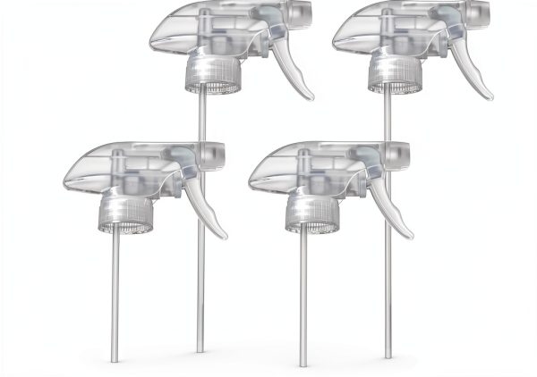 Yiranhom Spray Nozzle 3-in-1 Patterns Clear Plastic 4-Pack-0