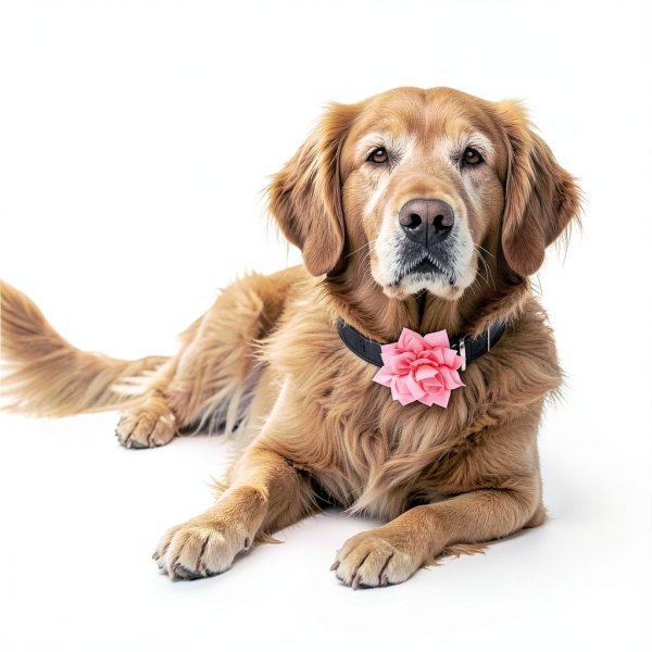 FdcLixuvol Dog Collar Charms Soft Chiffon Floral-6