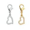Pet Collar Charms by DELORIGIN Heart Rhinestones Unisex-1