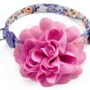 Cat Collar Charm Upaw Purple Flower Adjustable-3