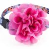 Cat Collar Charm Upaw Purple Flower Adjustable-0