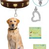 Pet Collar Charms by DELORIGIN Heart Rhinestones Unisex-2