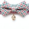 Blueberry Pet Cat Collar Choker with Bow and Pearl Charm One Size-3