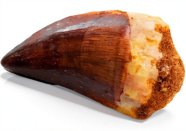 Mosasaur Tooth Museum Grade DINOSAURS ROCK Fossil with Bonus Tooth-2