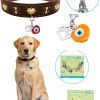 Pet Collar Charms DELORIGIN Heart Evil Eye Set 14 Pieces Alloy-2