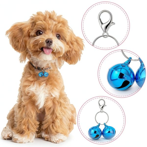 PetBellz Steel Collar Bells 12 Pack 6 Colors Charms for Cats & Dogs-2