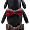 Plaid Dog Bow Tie Set 10‑Piece – Soft Polyester‑Cotton, Adjustable-3