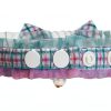 Blueberry Pet Cat Collar Choker with Bow and Pearl Charm One Size-1