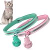 ALUMANI Cat Door Collar Pink & Mint Green 2‑Piece Sensor Switch-0