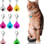 BLMHTWO Cat Collar Charms 8PCS Colored Bells with Lobster Clasps-0