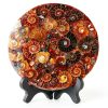 Natural Ammonite Fossil Disc Cintoko Feng Shui Home Decor with Stand-0