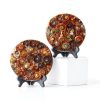 Natural Ammonite Fossil Disc Cintoko Feng Shui Home Decor with Stand-2