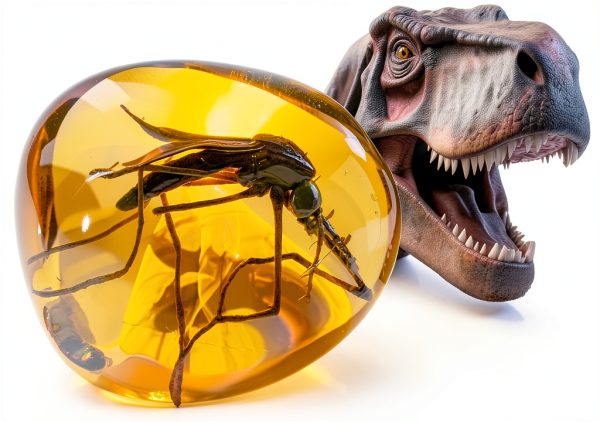 Mosquito in Amber Replica VEOJEIN Resin Fossil for Paleontology-1