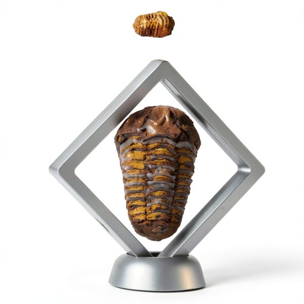 Calymene Trilobite Fossil by LuxeVib 570Myr Real Fossil with Frame-0