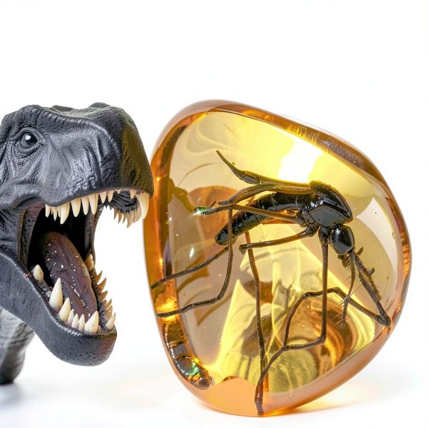 Mosquito in Amber Replica VEOJEIN Resin Fossil for Paleontology-2