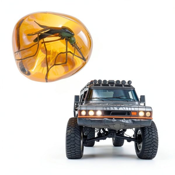 Mosquito in Amber Replica VEOJEIN Resin Fossil for Paleontology-8