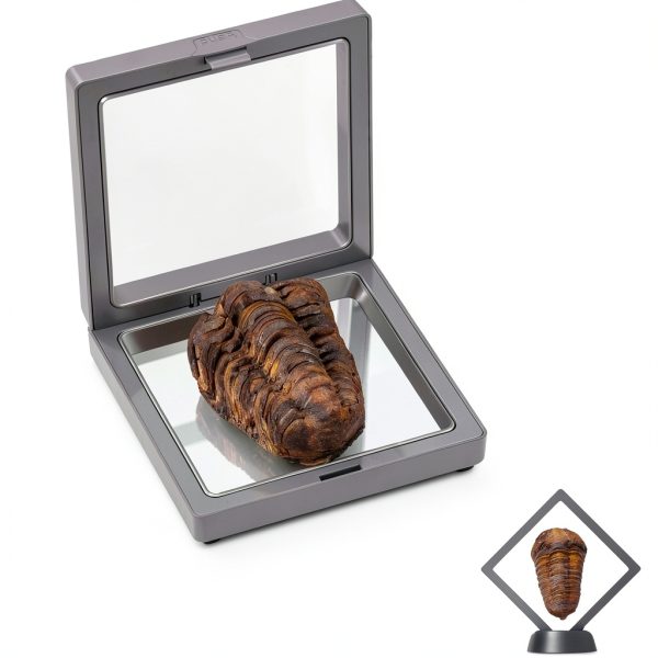 Calymene Trilobite Fossil by LuxeVib 570Myr Real Fossil with Frame-3